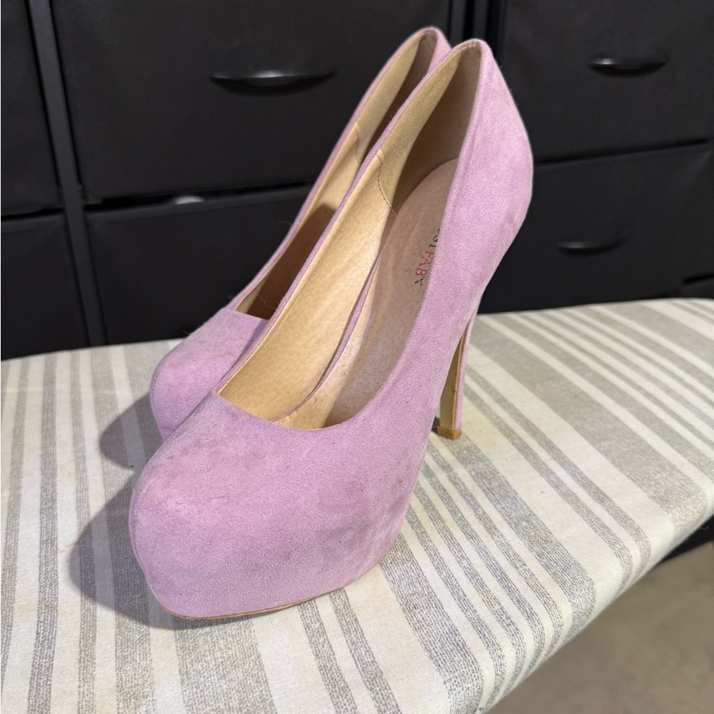 JustFab Light Purple Platform Heels